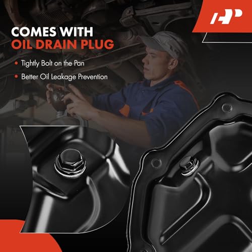 A-Premium Lower Engine Oil Pan Sump with Drain Plug | Compatible with Nissan Juke 2011-2017, Sentra 2017-2019, 1.6L Petrol, Reliable Oil Storage, Perfect Seal