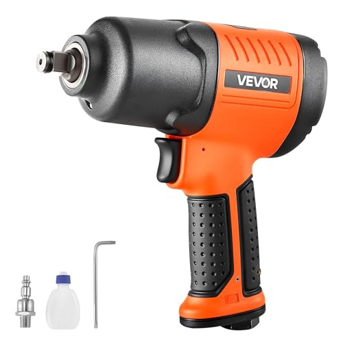 VEVOR Air Impact Wrench, 1/2" Drive Pneumatic Impact Wrench Up to 1100 ft-lbs Reverse Torque, 7500RPM 4-Speed Adjustable & Lightweight Pneumatic Gun for Auto Repairs and Maintenance - style: 1/2" 1100 ft-lbs