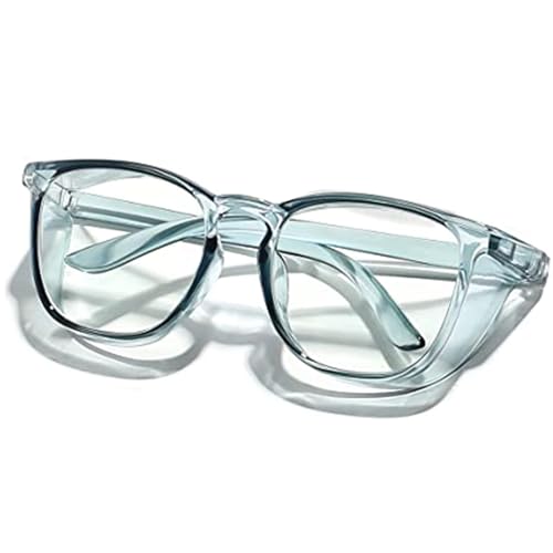 SQIMZAR Safety Glasses Goggles For Women Nurses Protective Eyewear,Anti Fog Safety Goggles - color: Dark Green