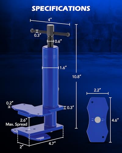 Orion Motor Tech Caliper Piston Compressor Tool, Universal Brake Caliper Tool for Multi Piston Brake Pad Spreader, Heavy Duty Brake Caliper Spreader Tool with Magnetic Expansion Plates & Hanger Hooks