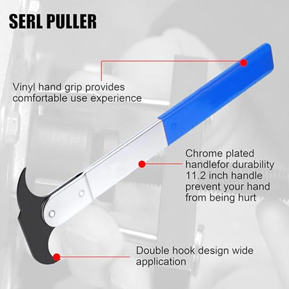 SGT Crank Bearing Camshaft Seal Installer and Remover Set,33pcs Crank Bearing Camshaft Seal with Seal Puller,Crank Seal Installer kit for Automotive Engine Repair - color: BLUE