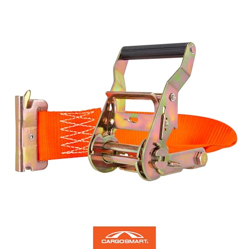 CARGOSMART 2" x 12' 3,000 lb Ratchet Strap for X-Track/E-Track 2 Pk Orange - style: 2"x12' 3000 lb