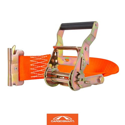 CARGOSMART 2" x 12' 3,000 lb Ratchet Strap for X-Track/E-Track 2 Pk Orange - style: 2"x12' 3000 lb