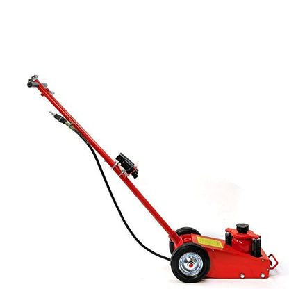 XtremepowerUS Heavy Duty 22 Ton Floor Jack Hydraulic Air Axle Bottle Jack Service w/Extension Saddle Set Wheels