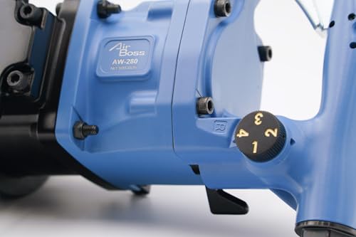 Airboss AW-280GL 1" Air Impact Wrench, 2,200 ft-lbs Max Torque, 6" Extended Anvil Twin Hammer, High Torque Heavy Duty 1" Pneumatic Tool for Semi Truck Tires, Deep Reach Budd Nuts - size: Aw-280 2200ft-lb 6 Inch Anvil
