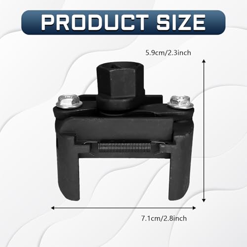 Oil Filter Wrench Adjustable Oil Filter Removal Tool 2 Jaw 2-3/8 to 3-1/8 Inch 60-80mm Oil Filter Socket Set Small Medium-Sized Universal Automotive Drive Oilfilter Cap Style Spin-on Wrench