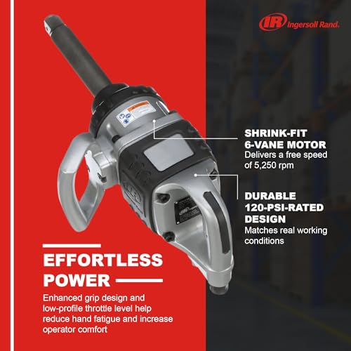 Ingersoll Rand 285B-6 1-Inch Cordless Pneumatic Impact Wrench with 6-Inch Extended Anvil and 2 Handles - style: 1 Inch Drive - 6 Inch Anvil