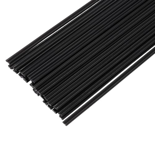 MECCANIXITY 30pcs 8 Inch Plastic Welding Rods PVC Welding Strips Welder Rods for Plastic Welder, Car Bumper, Kayak Repair, Black - color: Black, size: 8 Inch
