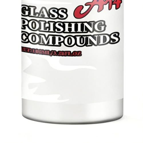Glass Polishing Compound - 100ml Cleaning Agent, Windshield Stain Remover with Cerium Oxide Fine Scratch Eraser, Auto Detailing Liquid, Paint Scuff Restoration Cream for Car Clarity Finish