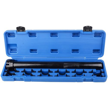 DAYUAN 13Pcs Inner Tie Rod Wrench Kit Installer Remover Tool Kit | Efficient Tie Rod Removal , 12 Crowfoot Adapters，29-42mm & 1-3/16"-1-1/2"，Forged Steel，1/2" Drive，Storage Case - size: 13Pcs-Blue