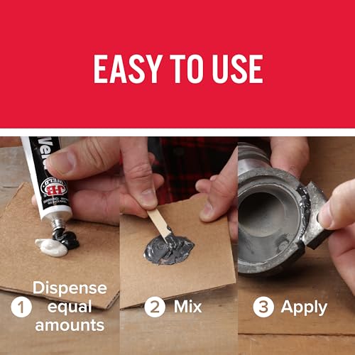 J-B Weld Original Epoxy, Steel Reinforced Epoxy, High Strength - 2 Pack, Dark Grey (8265S-2) - size: 2 oz - 2 pack