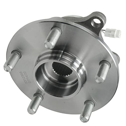 Detroit Axle - AWD Rear Driver & Passenger Side Complete Wheel Hub and Bearing Assembly Replacement for 2007-2013 Suzuki SX4-2pc Set - style: 512393 x2/Pair
