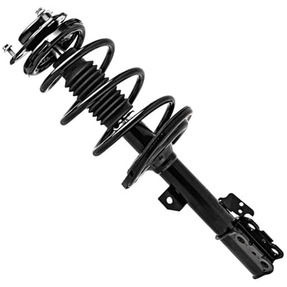 Detroit Axle - FWD Suspension Kit for 2011-2014 Toyota Sienna 3.5L Front Struts with Coil Spring Sway Bars + Rear Shock Absorbers Replacement - size: 6AQS47157/ strut shock sway kit