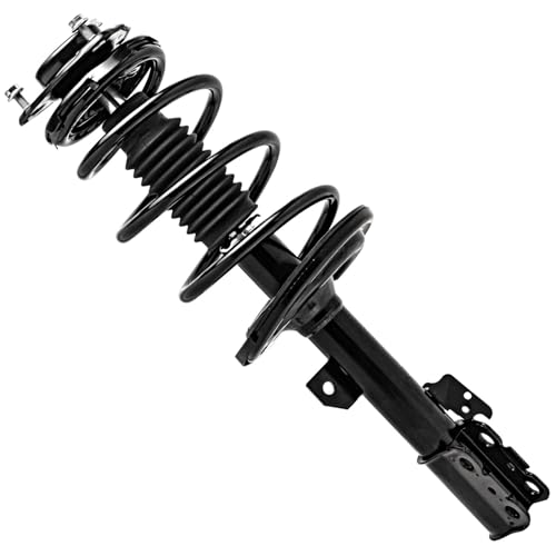 Detroit Axle - FWD 3.5L Front Struts Kit for 2011-2014 Toyota Sienna, 2 Complete Ready Install Struts with Coil Spring Assembly 2 Sway Bar Links Suspension Kit 2012 2013 Replacement - size: 4QS47159/ sway kit