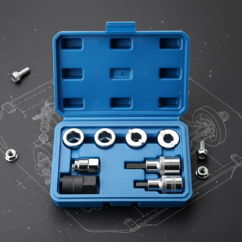 Chassis Strut Removal Kit Easy to Operate Strut Top Nut Wrench Set Portable Case Car Repair Tool for Workshop