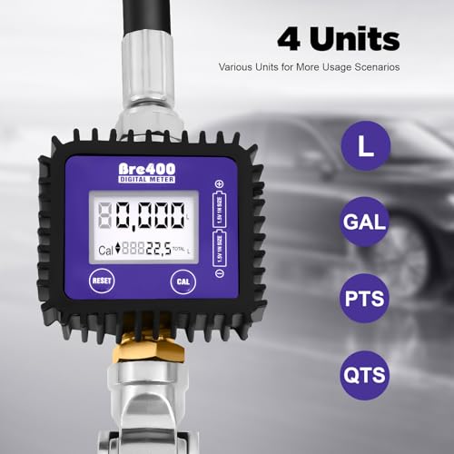 Electronic Oil Metering Gun, Digital Oil Control Valve Meter Nozzle, Pneumatic Oil Gun Quantitative Fueling Gun Oil Gun with Gauge, Control Valve Fuel Oil Transfer Gun - color: Style-A
