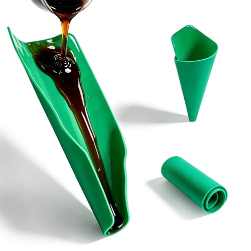 Upgraded 3rd Gen Flexible Oil Drain Funnel, Reusable Oil Filter Funnel Spill Free, Multi-Purpose Foldable Form a Funnel Oil Change Tool for Car Motorcycle Truck Lawnmower Snowplow