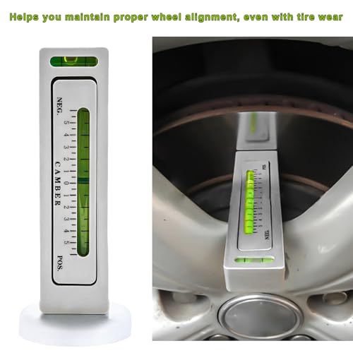 Adjustable Magnetic Gauge Tool, Automotive Camber Caster Strut Wheel Alignment Gauge, Universal Castor Strut Wheel Hub Alignment Instrument for Car RV Truck Tire Repair