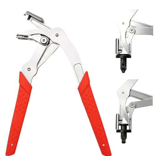 SKETYICar Clip Pliers, 2-in-1 Auto Trim Fastener Removal Tool, 17-4 PH Stainless Steel Panel Push Pin Rivet Remover for Door Bumper Fender Dashboard