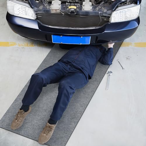 Garage Floor Parking Mat 36 x 60 Inches Under Car Motorcycle Mat, Oil Absorbent Pad Waterproof Driveway Mats, Protects Floor from Spills, Drips, Splashes and Stains, Washable, Reusable