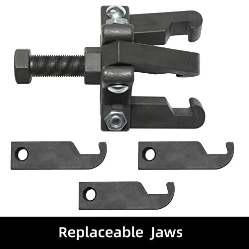 Harmonic Balancer Damper Pulley Remove Extractor Kit Compatible with Ford, GM, Chrysler, Cadillac, Chevy Trucks, Mitsubishi, Upgraded Version 3 Jaw Puller