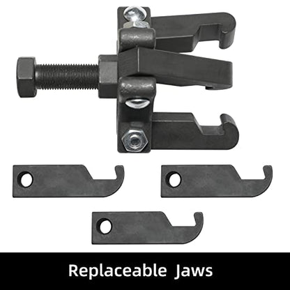 Harmonic Balancer Damper Pulley Remove Extractor Kit Compatible with Ford, GM, Chrysler, Cadillac, Chevy Trucks, Mitsubishi, Upgraded Version 3 Jaw Puller