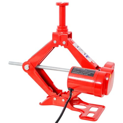 Electric Car Scissor Jack Kit for Sedans & SUVs, 3 Ton 12V Auto Lift | 3 Ton Capacity, Fits Sedans And SUVs, 12V Powered, Auto Stop Protection, 5-17 Inch Lift Range, Tire Change Kit