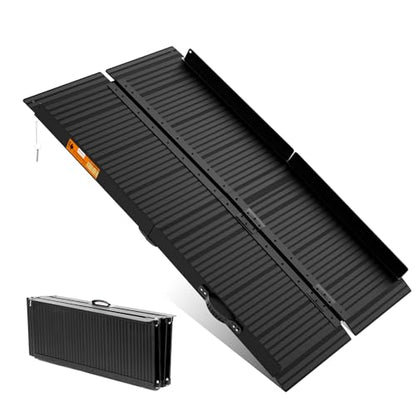 Wheelchair Ramp 5FT, Portable Ramps for Home for Wheelchairs | 800 LBS Capacity, Non-Skid, Aluminum Handicap Ramp for Doorway, Threshold, Entry, Stairs, 36" L x 29.2" W x 2''H, Black - size: 5FT(Applicable height5"-15")
