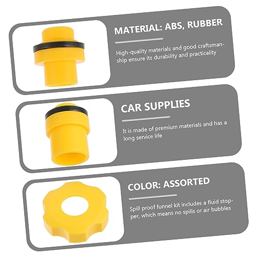 ULTECHNOVO 1set Spill Coolant Filling Funnel Kit Radiator Tool for Automotive Fluids Coolant Filling Kit for Easy and Clean Pouring
