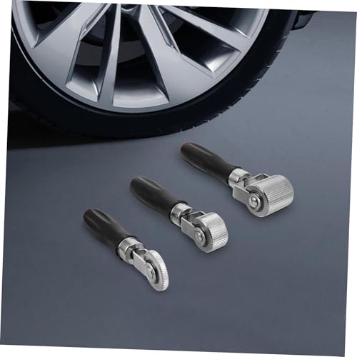 Holibanna 3pcs Tire Repair Tool Set with Plastic Handle Automotive Tire Patch Rollers for Car Truck Motorcycle