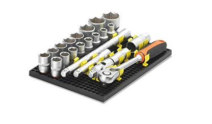 Organizer Genie ® - One Red Pegboard to organize your Sockets, Wrenches, Pliers, Screwdrivers, Bits and All Other Tools - color: Red