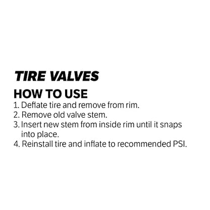 Slime 2080-A Tubeless Tire Valves 1¼", TR 413 45, Schrader Valve stem, Pack of 2 valves - style: Valves TR413