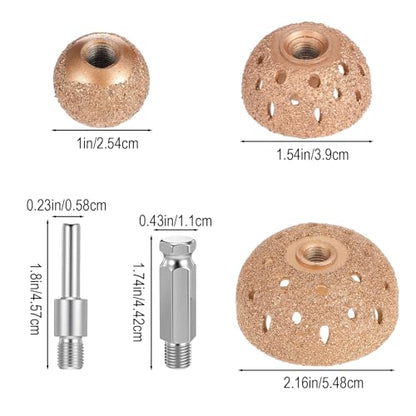 8Pcs Tire Repair Patch Tools Tire Buffing Wheels, 25/42/55mm Tungsten Steel Buffing Wheel Tires Patch Roller Scraping Cutter Kit for Car Truck Tube Bike Tires Grinding Polishing Accessories