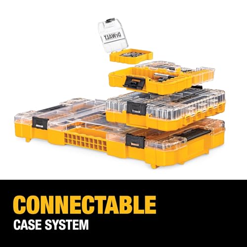 DEWALT Screwdriver Bit Set with Tough Case, 45-Piece (DW2166), Grey/Silver Screwdriving Set with Tough Case