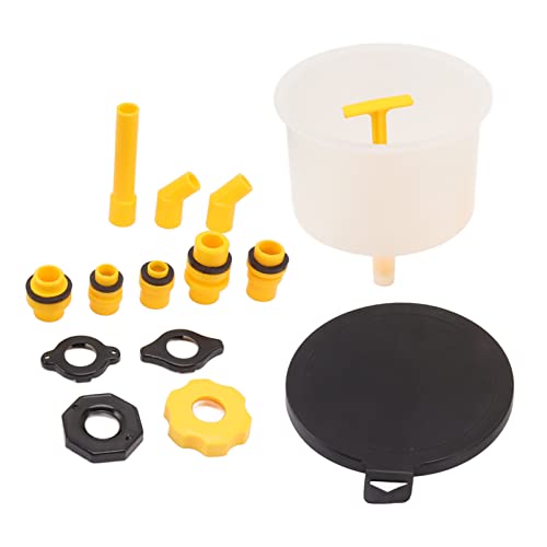 Aramox Coolant Filling Funnel Kit, 15Pcs ABS Coolant Filling Kit with Spill Proof and for All Vehicles Users