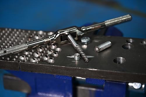 Century Drill & Tool 73414 Spiral Flute Screw Extractor Set, #1 - #6, Heat-Treated Steel, Superior Grip for Extracting Broken Screws and Bolts with Ease - size: 6-piece Spiral Flute