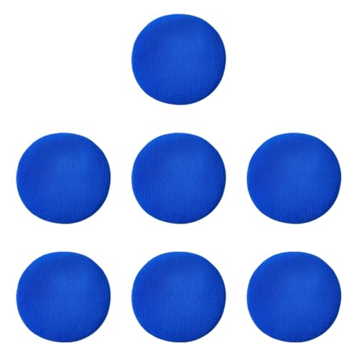 7PCS Car Care Microfiber Cloths, Windshield Cleaner Microfiber Pad Replacement, Interior Auto Window Cleaner Washing Bonnets, Reusable Glass Washing Pads Cover Kit Fit for 5" Plate (Blue)