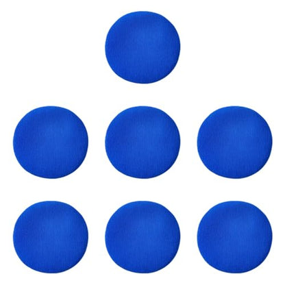 7PCS Car Care Microfiber Cloths, Windshield Cleaner Microfiber Pad Replacement, Interior Auto Window Cleaner Washing Bonnets, Reusable Glass Washing Pads Cover Kit Fit for 5" Plate (Blue)