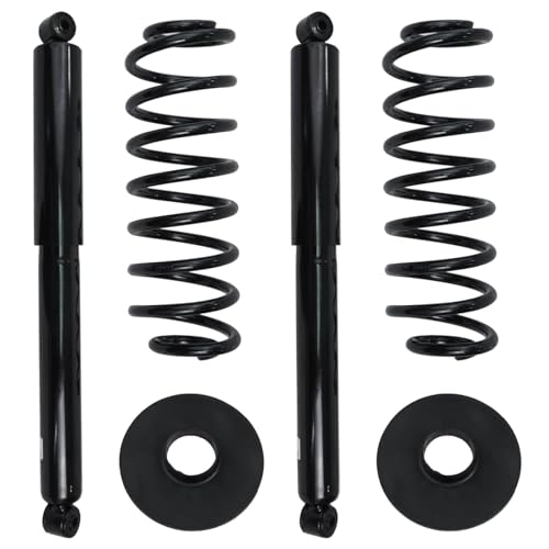 Detroit Axle - 4WD Struts for 1998 1999 2000 2001 2002 Ford Expedition Lincoln Navigator, Front & Rear Struts with Coil Spring Assembly Conversion Kit Replacement Suspension - size: 10336-4A-V1/Pair
