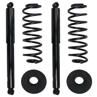 Detroit Axle - 4WD Struts for 1998 1999 2000 2001 2002 Ford Expedition Lincoln Navigator, Front & Rear Struts with Coil Spring Assembly Conversion Kit Replacement Suspension - size: 10336-4A-V1/Pair