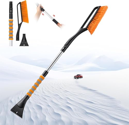 Windshield Cleaner Tool Car Cleaning Kit Pink Car Accessories Ice Scrapers for Car Windshield Snow Brush for Car Ice Scraper Snow Snow Scraper