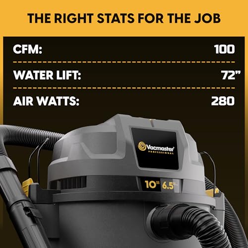 Vacmaster Professional Beast VJN1012PF 0201 FLT+10-Gal Wet/Dry Vac Synchro - size: 10 Gal