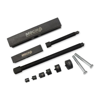 522 Large Gear and Pulley Puller + 7393 Gear and Pulley Puller with 5-1/2" Long Forcing Screw + 8056 Shaft Protectors Set for Timing Gears and Fan Pulleys