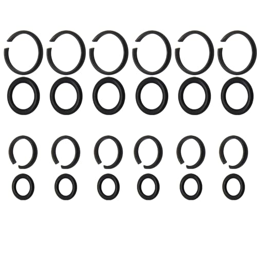 1/2"" & 3/8"" Impact Wrench Retainer Rings with O-Ring Fit for Electric Wrench/Pneumatic Wrench, Impact Wrench Tool Parts and Accessories (6+6/Sets)