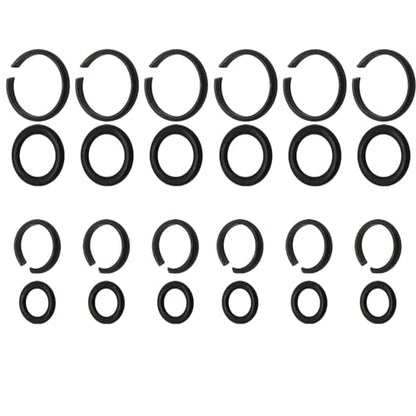 1/2"" & 3/8"" Impact Wrench Retainer Rings with O-Ring Fit for Electric Wrench/Pneumatic Wrench, Impact Wrench Tool Parts and Accessories (6+6/Sets)