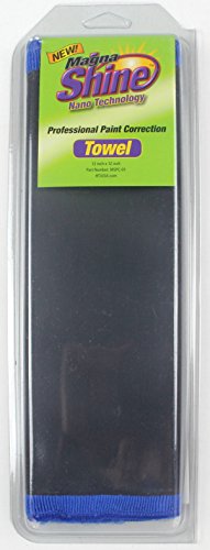 Hi-Tech Industries Magna Shine Paint Correction Towel – Nano Technology Clay Bar Alternative, Rubber Polymer Decontamination Towel for Car Paint, Glass & Trim – Removes Sap, Tar, Rail Dust & Overspray