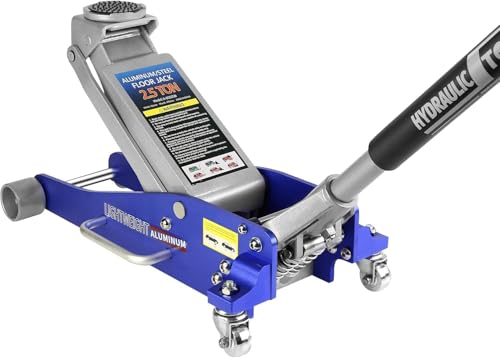 2.5 Ton Low Profile Floor Jack, Heavy Duty Steel Racing Floor Jack with Dual Pistons Quick Lift Pump, Lifting Range 3.7"-18.7", Professional Hydraulic Car Jacks 2.5 Ton/5000 LBS Capacity, Grey - color: Grey - 2.5 Ton(Dual Pump), Lift 3.7"-18.7"