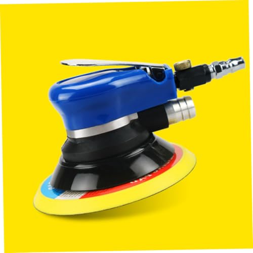 Lurrose 5 Inch Pneumatic Car Polishing Machine Dual-Action Wax Polisher with Wrench for Automotive and Furniture Detailing 1 Set US Plug