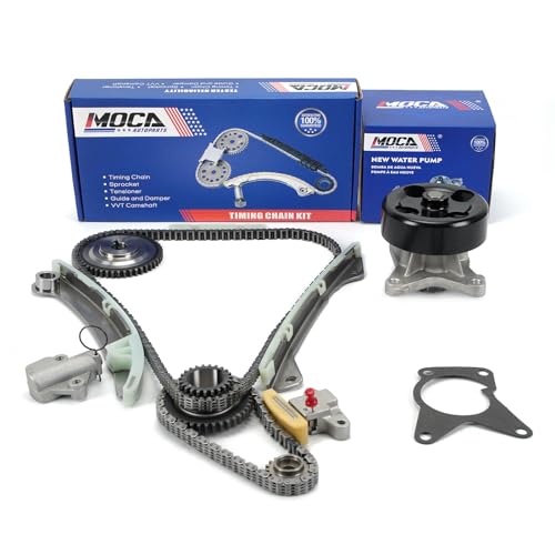 MOCA Timing Chain Kit Water Pump Fit 13-18 for Nissan NV200 2.0L, Sentra 2.0L, Tiida 1.8L, Versa 1.8L