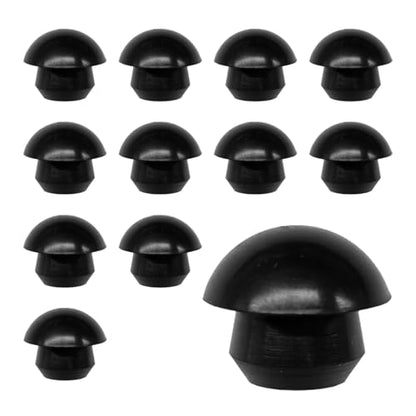 12PCS Bottle Jack Floor Jack Oil Filler Plug, 8mm Rubber Hydraulic Oil Filler Plug Bung, Horizontal Jack Top Pressure Rod for Oil Reservoir Fill Hole (12PCS) - size: 12PCS